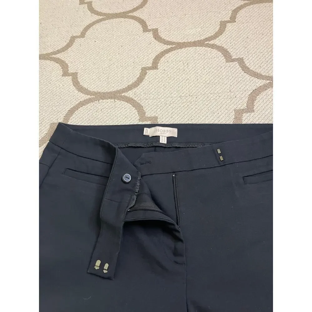 Hobbs London Black Annie Trouser Pants, size 10, MSRP $165